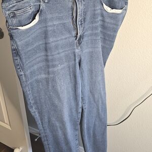 Good American Plus Size Skinny Blue Jeans